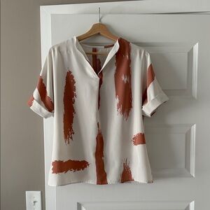 Abstract Print Blouse